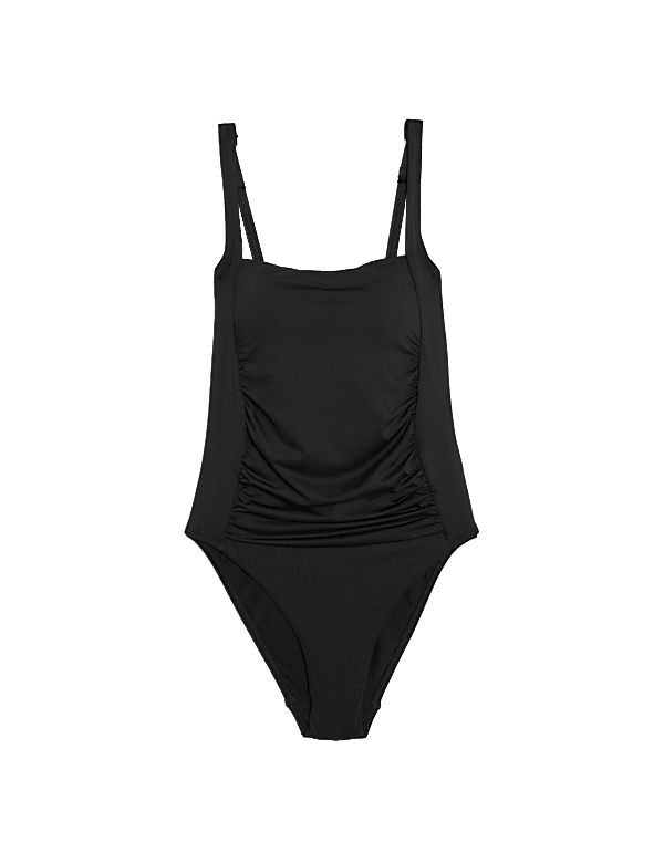 Tummy Control Padded Square Neck Swimsuit