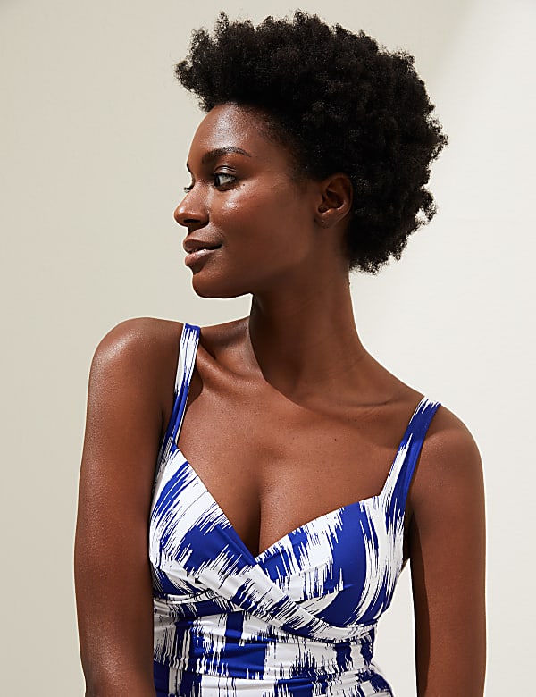 Tummy Control Printed Padded Swimsuit