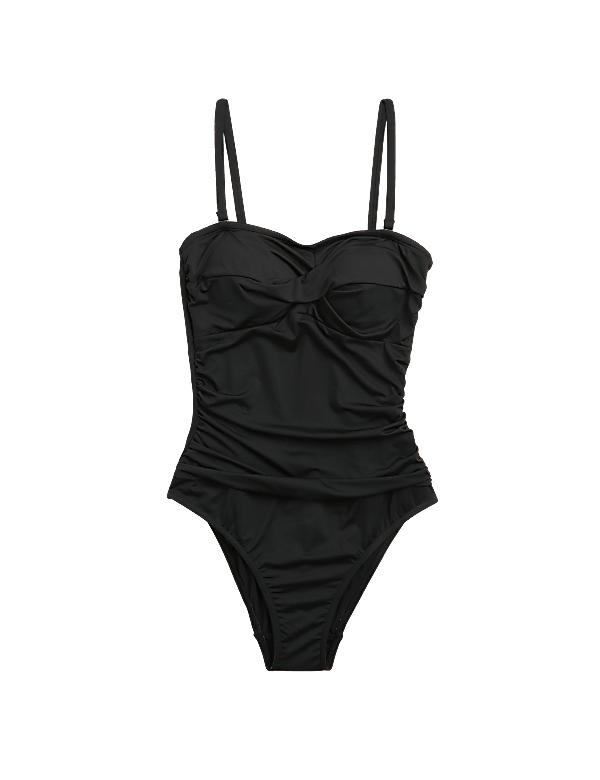 Tummy Control Padded Bandeau Swimsuit