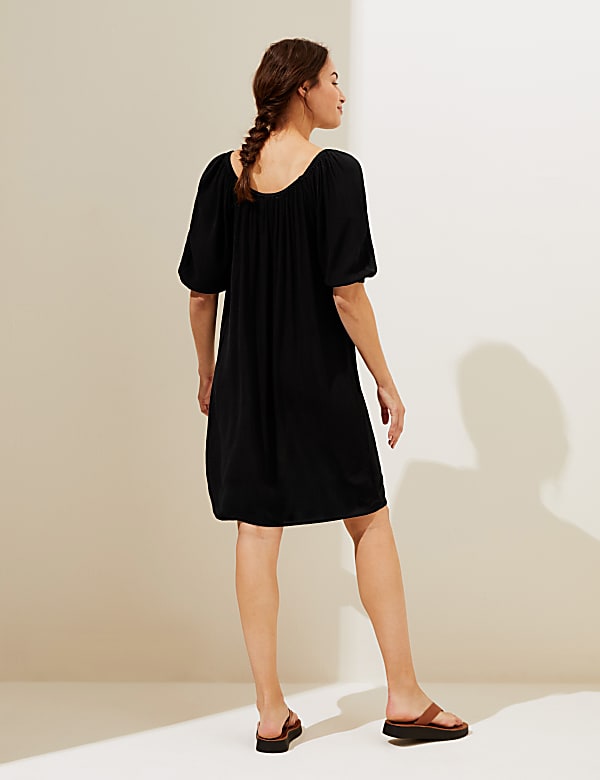 Bardot Short Sleeve Knee Length Dress