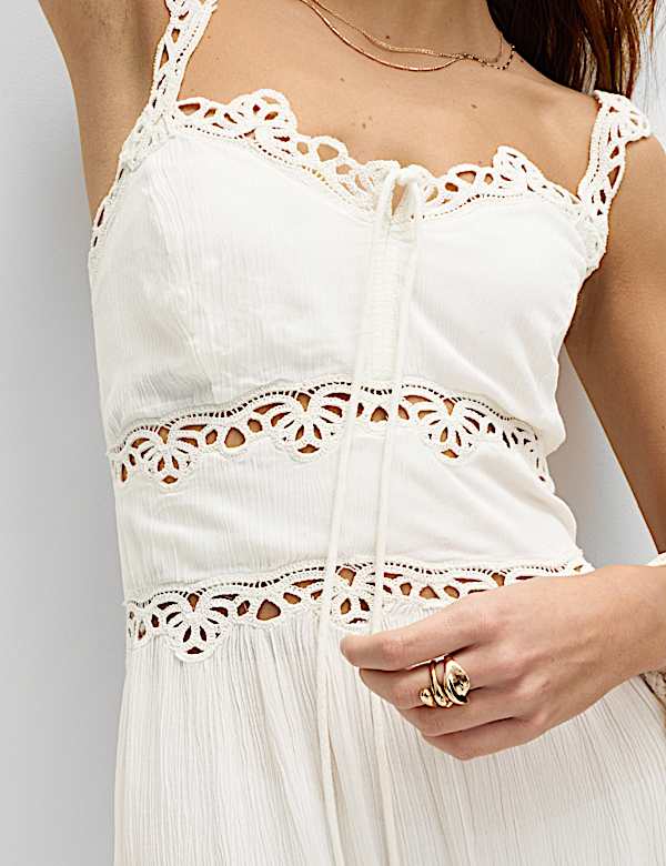 Vestido para la playa maxi con lazo delantero - US