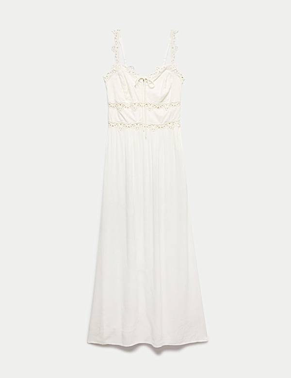 Vestido para la playa maxi con lazo delantero - US