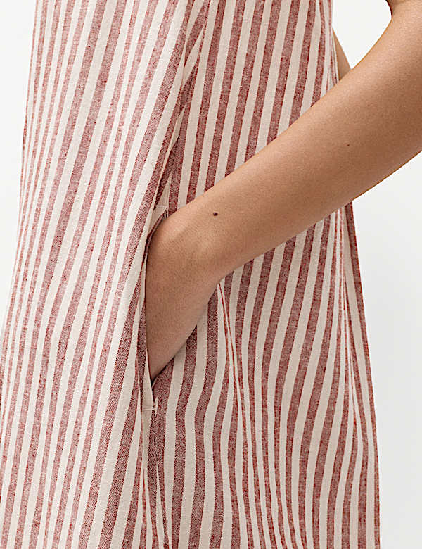 Szeroki kombinezon z przewagą lnu - PL