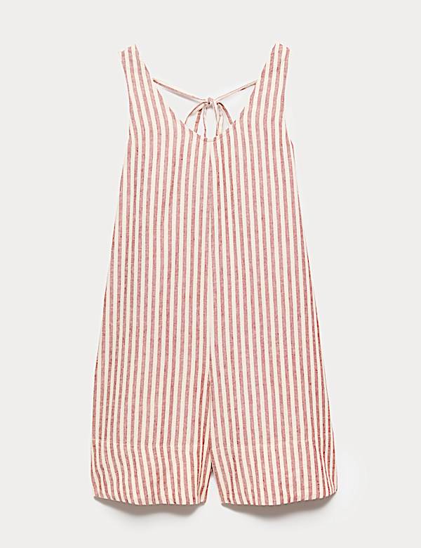 Szeroki kombinezon z przewagą lnu - PL