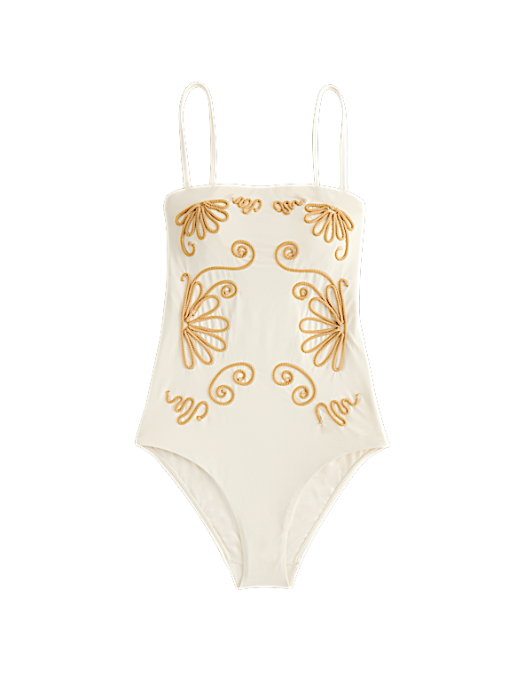Cornelli Padded Bandeau Swimsuit