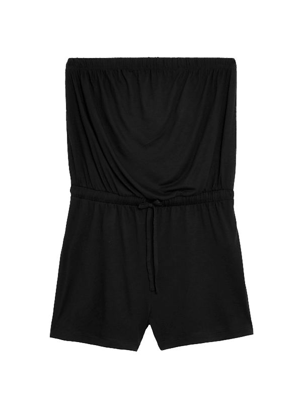 Jersey Drawstring Sleeveless Playsuit