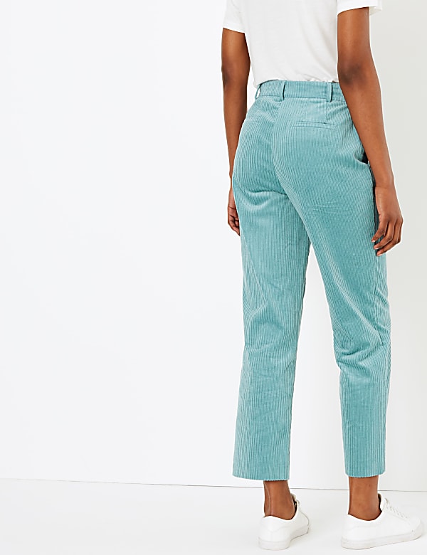 Corduroy Straight Leg Trousers
