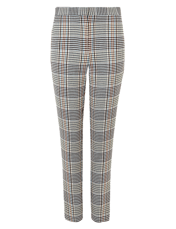 Checked Slim Trousers