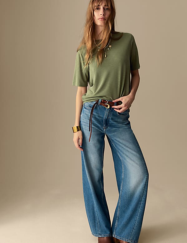 Modal Rich Oversized T-Shirt - AT