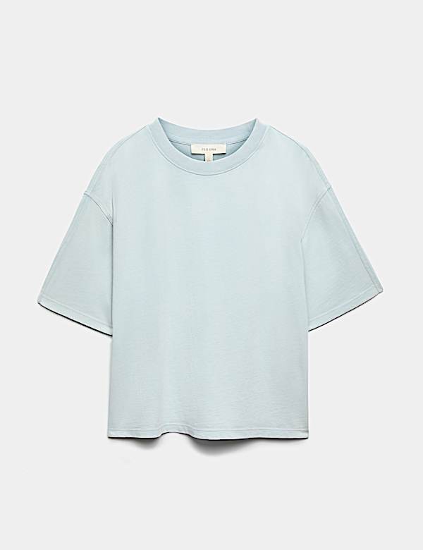 Pure Cotton Short Sleeve Boxy T-Shirt