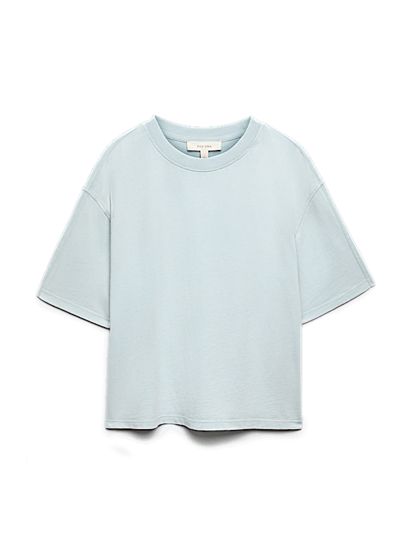 Pure Cotton Short Sleeve Boxy T-Shirt