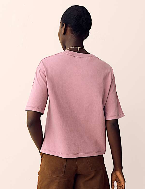 Pure Cotton Short Sleeve Boxy T-Shirt