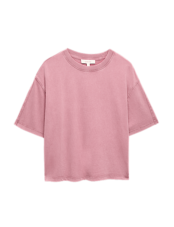 Pure Cotton Short Sleeve Boxy T-Shirt