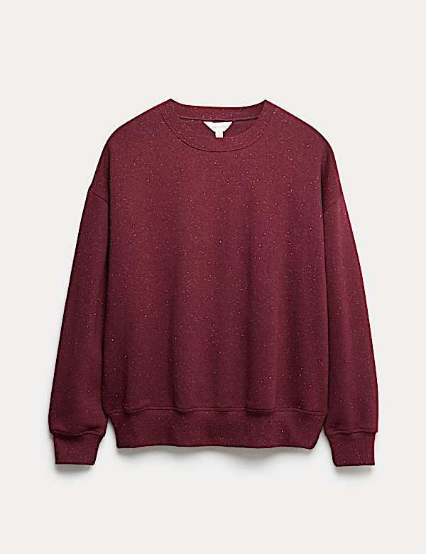 Cotton Rich Fleck Sweatshirt - HR