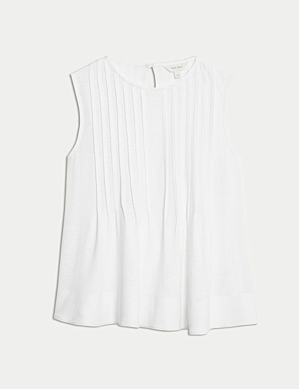 Plisse Pintuck Top - BN