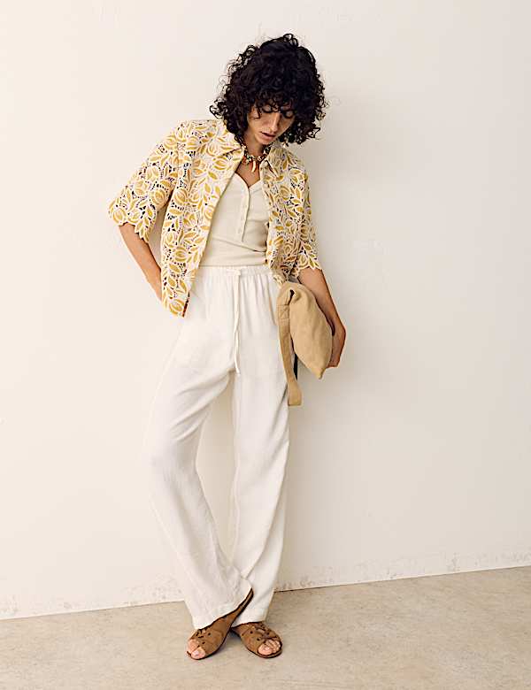 Cotton Modal Blend Scoop Neck Henley Vest - CZ