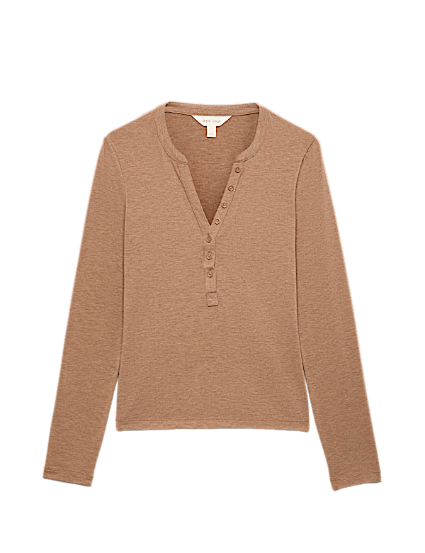 Henley Top With Wool