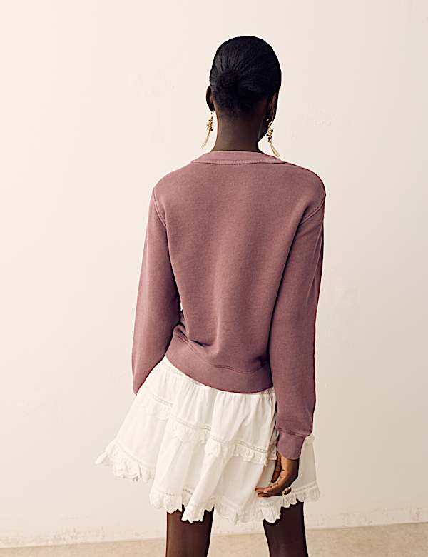 Cotton Rich Garment Dye Sweatshirt - FR