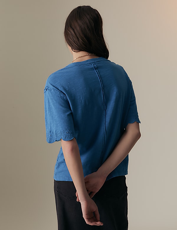 Pure Cotton Broderie T-Shirt