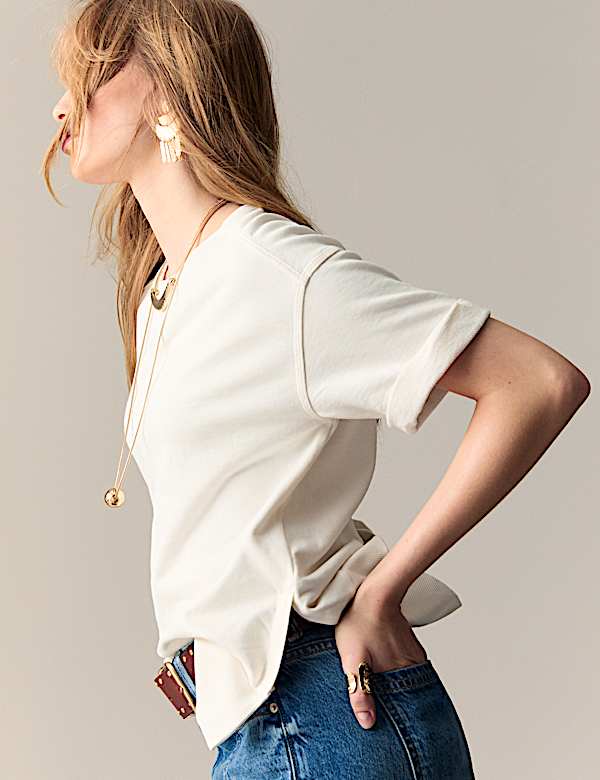 Sweat 100 % coton à manches courtes - CA