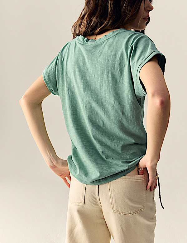 Pure Cotton Round Neck T-Shirt - PT