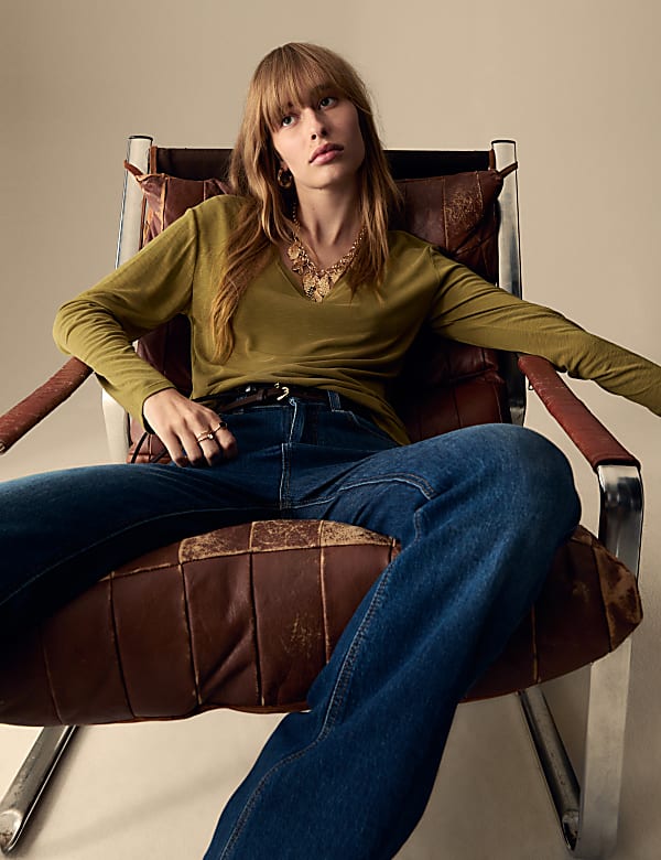 Modal Rich Scoop Neck Top - DE