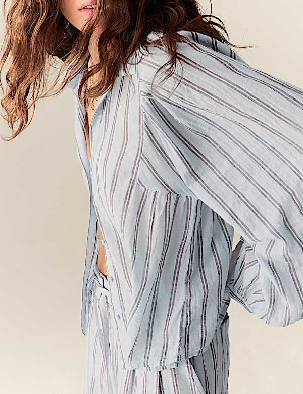 Pure Cotton Striped Shirt - PT