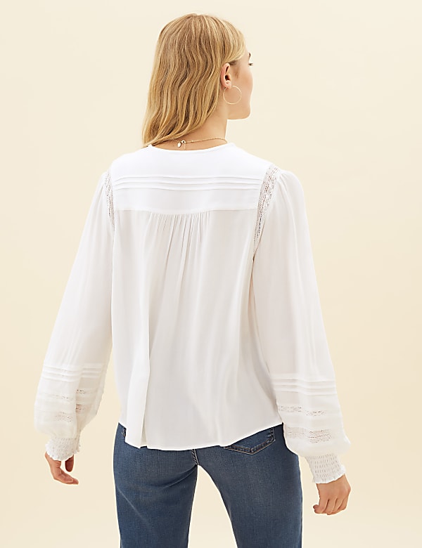 Lace Insert Blouse
