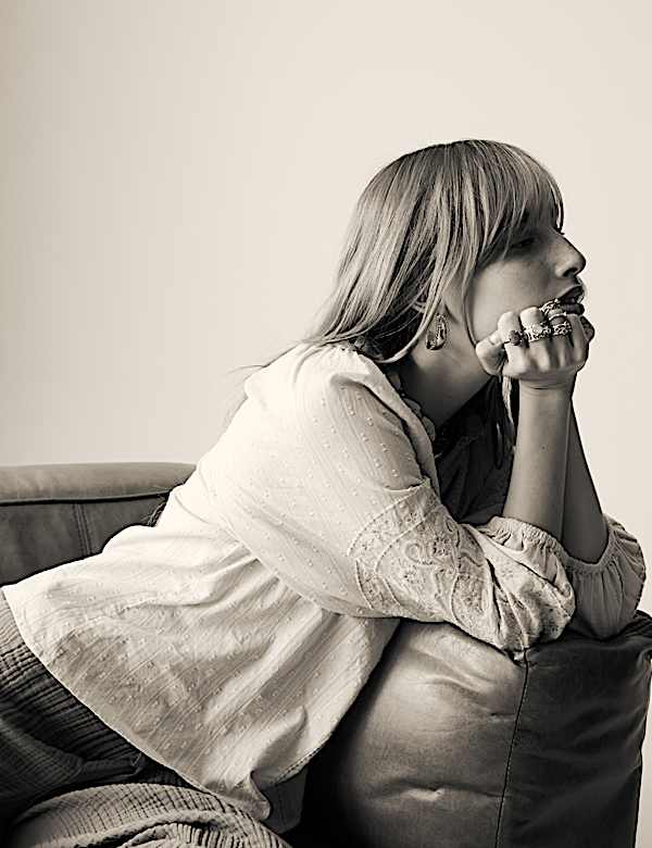 Pure Cotton Embroidered Popover Blouse - ID