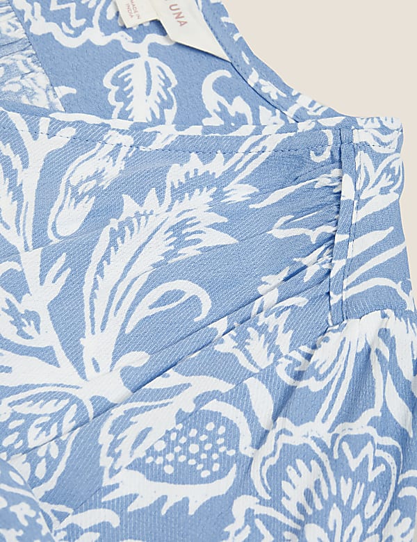 Floral V-Neck Long Sleeve Blouse