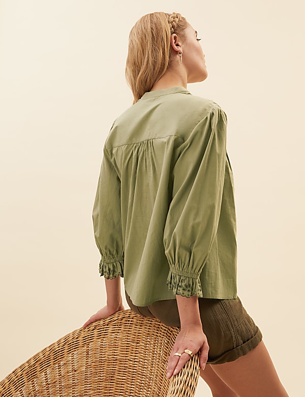 Pure Cotton Cutwork Detail Blouse