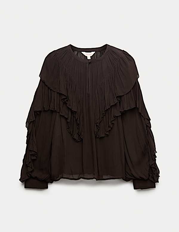 Sheer Ruffle Blouse - JO