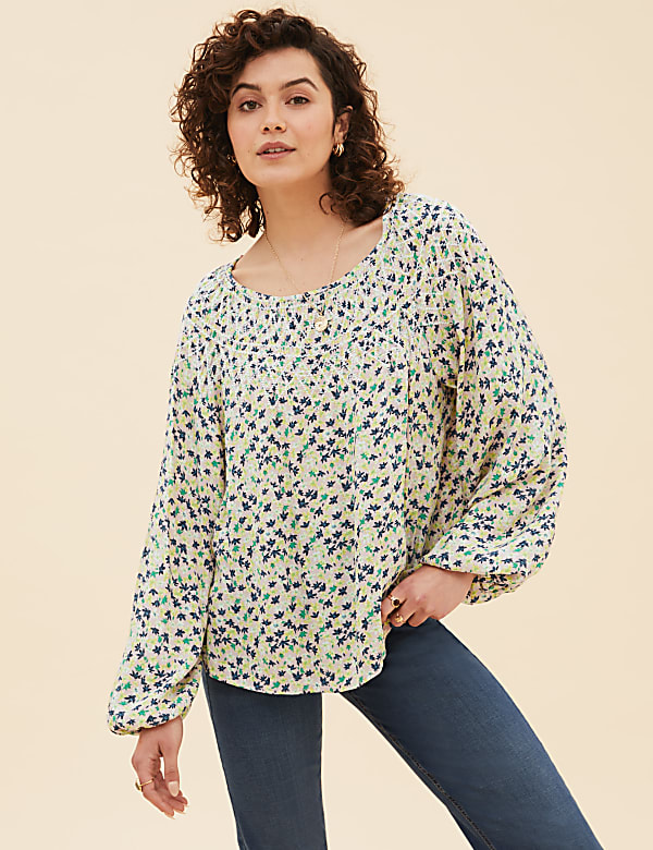 Floral Embroidered Blouse