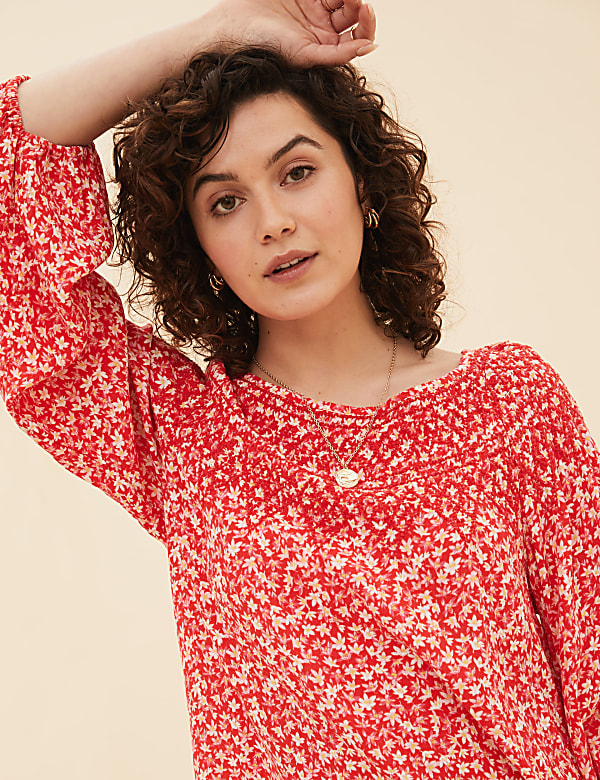 Floral Embroidered Blouse