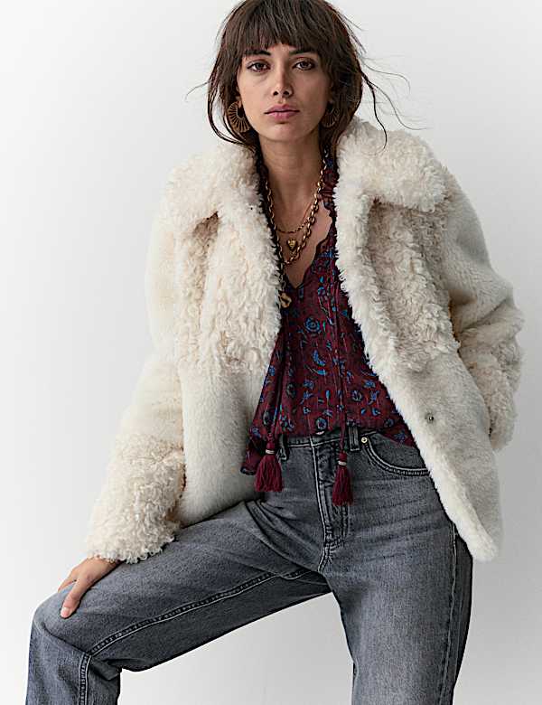 Sheer Chiffon Printed Metallic Tie Neck Top - IS