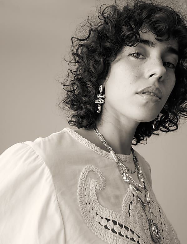 Pure Cotton Embroidered Blouse
