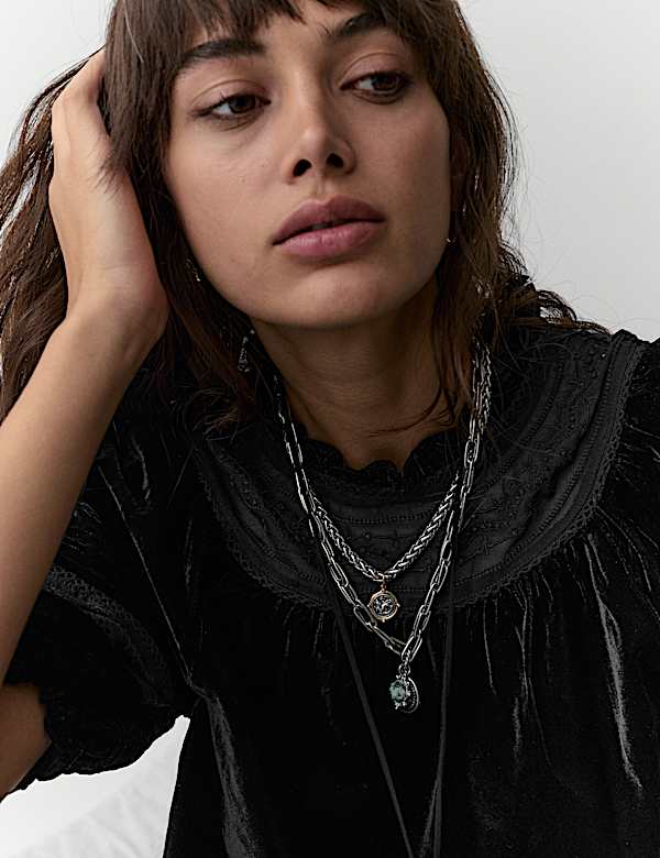 חולצת קטיפה רקומה - IL