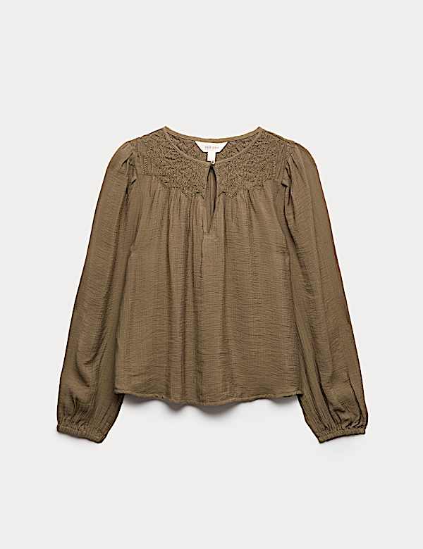 Double Cloth Smocked Blouse - NL