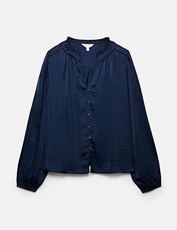 Satin Plisse Blouse - AU