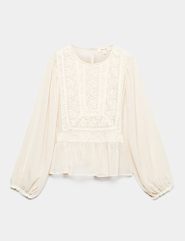 Lace Yoke Blouse - AU