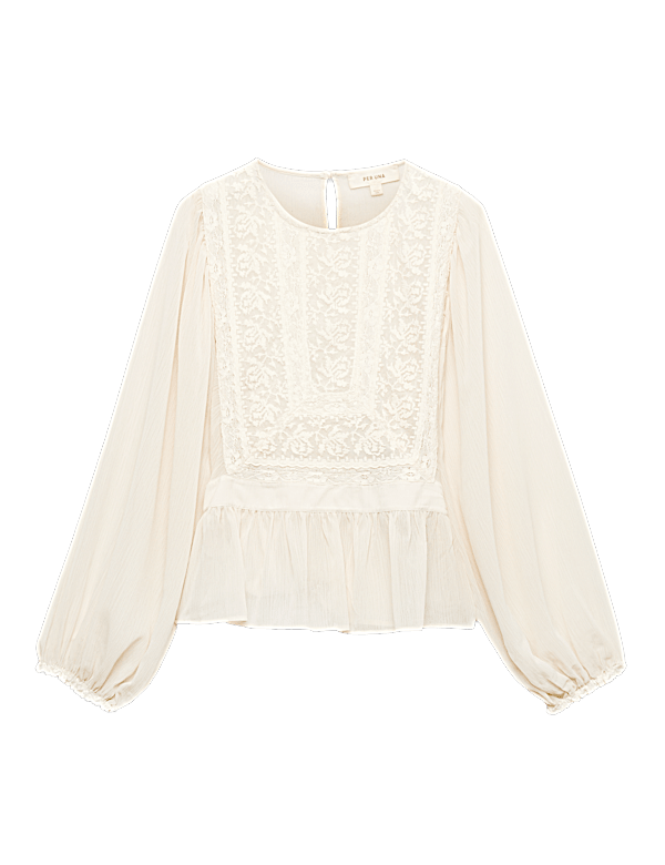 Lace Yoke Blouse