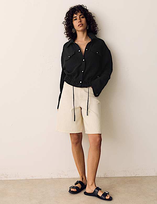 Pure Cotton Double-Cloth Shirt - RS