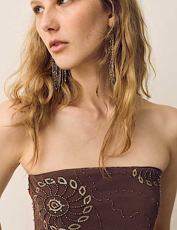Beaded Bandeau Top - LU