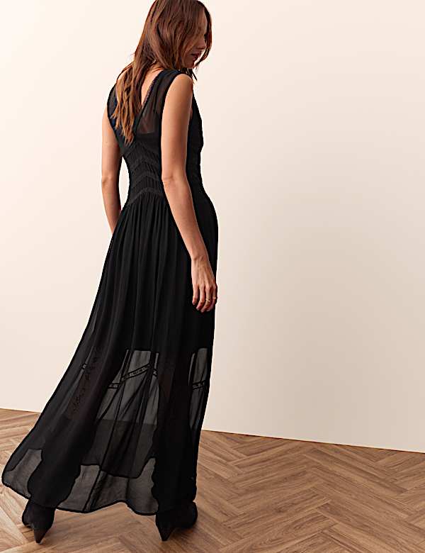 Lace Insert Maxi Dress - AU