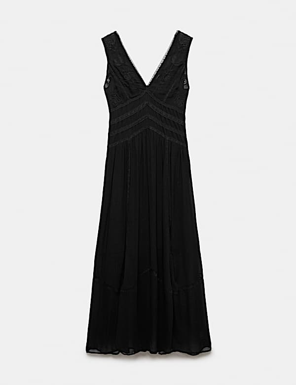 Lace Insert Maxi Dress - AU