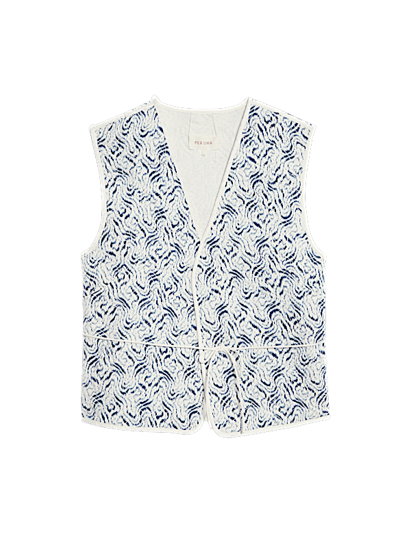 Pure Cotton Quilted Reverseable Gilet