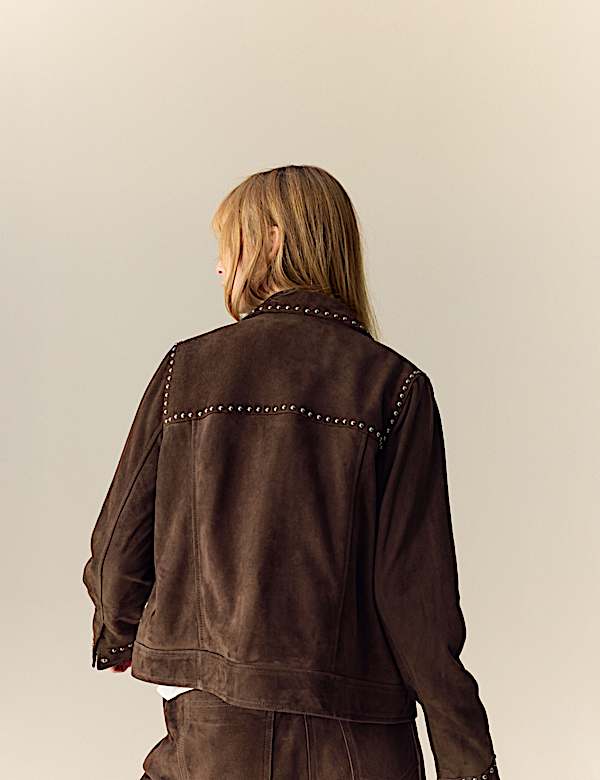STUD SUEDE JKT