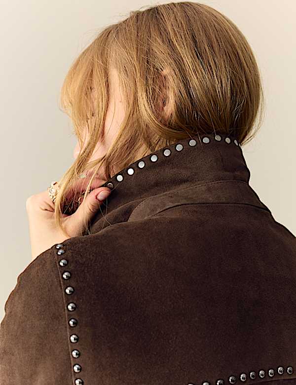 STUD SUEDE JKT