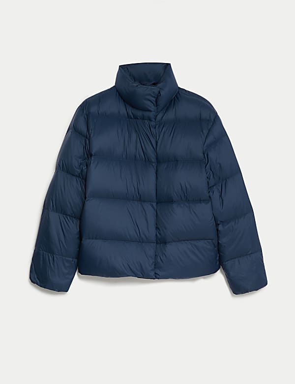 Manteau matelass&eacute; coupe courte &agrave; encolure montante - BE