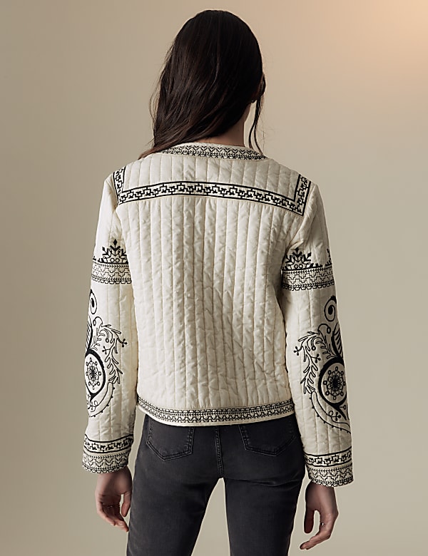 Pure Cotton Embroidered Short Jacket